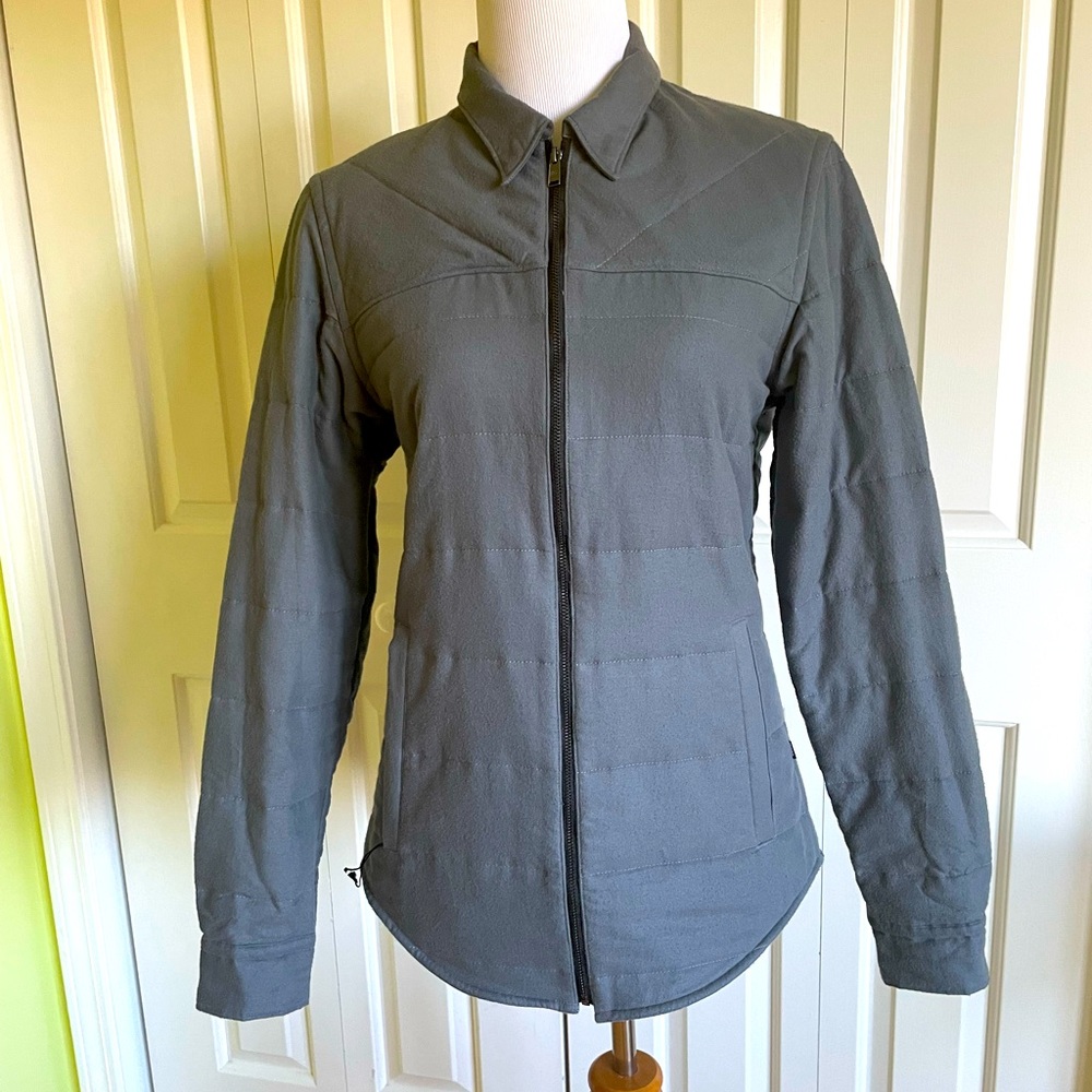 BOSS Hugo Boss Men’s Gray Cotton Flannel Quilted Jacket S NWT